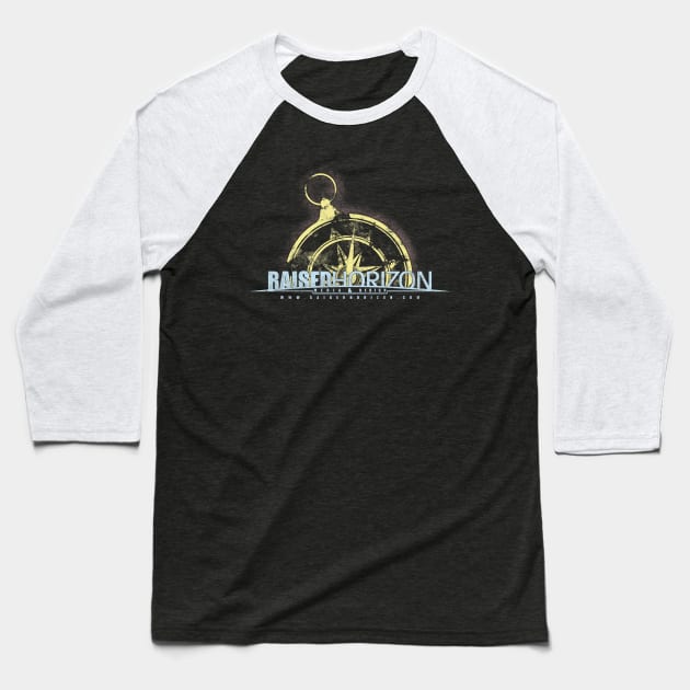 Raised Horizon Media & Design Compass Baseball T-Shirt by RaisedHorizon